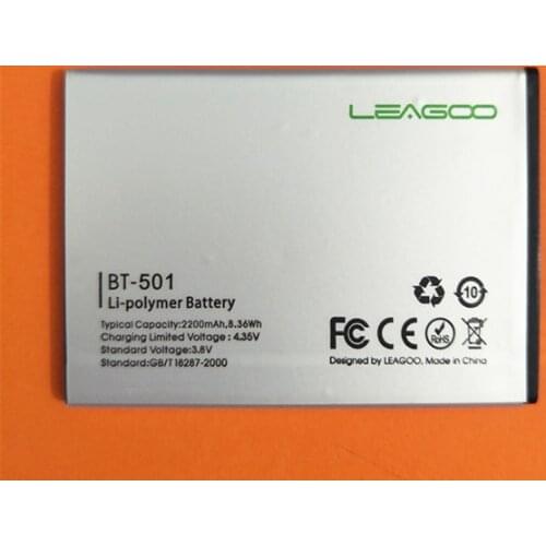 B-TAIHENG NEW High Quality BT-501 battery for LEAGOO Alfa 5 phone Battery (76mm*55mm) 3.8V 2200mAh Battery