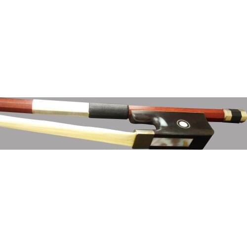 Freeshipping Wtsfwf 4/4 3/4 Brazilwood Bass Bow French Style Round Stick Enony Frog Mongolia Horse Hair