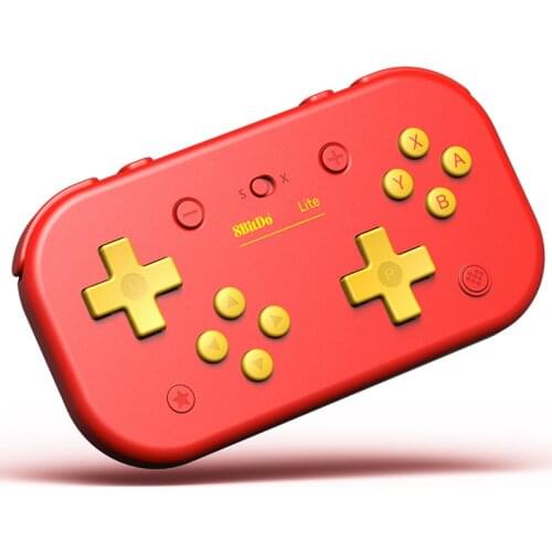 8BitDo Lite Bluetooth Game Controller For Nintendo Switch Lite Raspberry PI Stream Windows Wireless Gamepad Joystick China Red