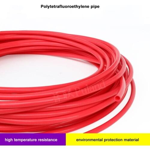 Black Red PTFE Tube Insulated Pipe Temperature Corrosion Resistance