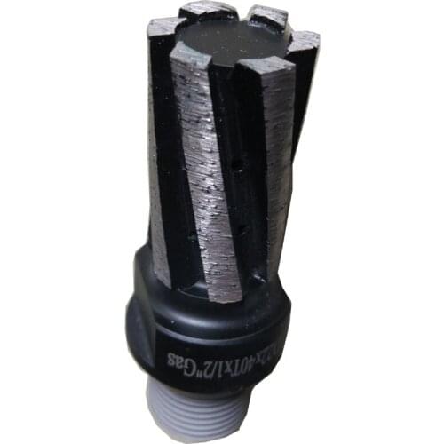 D22*L40 Twister CNC finger bit with 1/2" gas connection