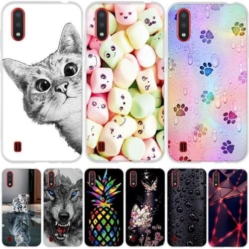 For Samsung Galaxy M01 SM-M015F Case Soft Silicone TPU Case For Samsung Galaxy M01 M 01 Cover Dogs Capa For Samsung M01 Shell