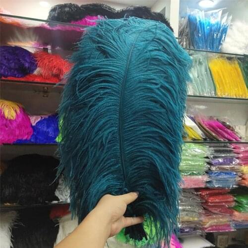 Hot Sales 100pcs Gorgeous Malachite Gree 22-24inches/55-60cm DIY jewelry Christmas Halloween Decoration Natural ostrich feathers