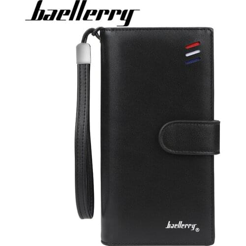 Wholesale Baellerry Brand Designer Wristband Wallet Men Large Capacity Male Purse Card Holder Long Clutch Man Wallet 80PCS/lot
