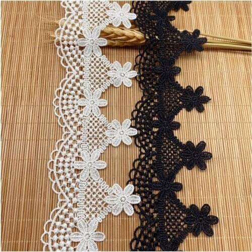 Lace Triangle Wave Flower Polyester Light Bar Code Water Soluble Lace Clothing Accessories DIY Womens Accessories
