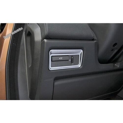 Lapetus Front Head Lights Headlamp Switches Button Cover Trim 1 Pcs For Range Rover Evoque 2012 - 2018 / ABS