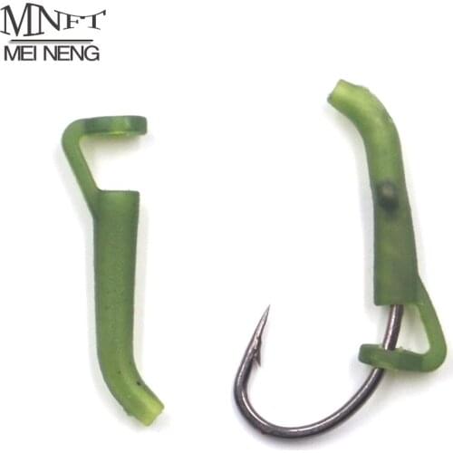 MNFT 12/24Pcs Carp Fishing Accessories Hook Sleeves Ready D-rig Line Aligner Hair Rigs Terminal Tackle Soft Rubber D Rig Pop up