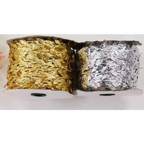 New 5 Meters Artificial Vine Leaves Wedding Party Supplies Gold Silver Foliage Garland Decorating Vine Party Festival Decor