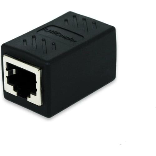 OULLX RJ45 Female To Female Port Network Ethernet LAN Splitter Connector Transfer Head RJ45 Adapter Coupler CAT5 CAT6 Sockt