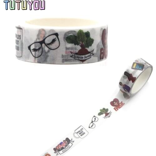 PC315 Cute Cartoon Decorative Paper Washi Tape DIY Scrapbooking Masking Tapes School The Office TV Supply