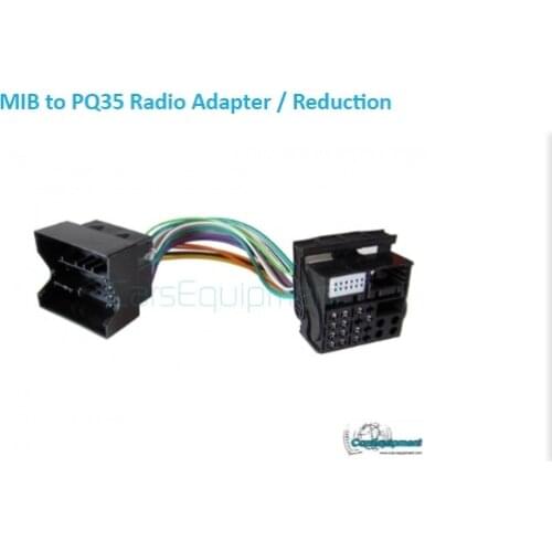 RCD510 RCD330 Plus Quadlock Connector Cable MQB MIB to PQ35 Radio Adapter