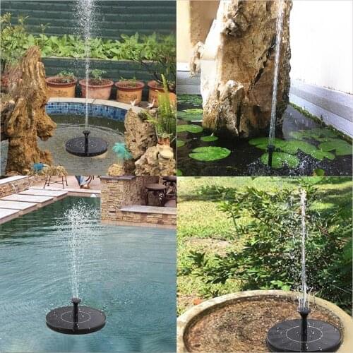Solar Water Fountain Pump Solar Powered Garden Fountain Pump Bird Bath Fountain Water Floating Pond Garden Patio Decor Fountain