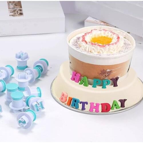10/26-Piece Uppercase Lowercase Letters Cake Molds Cookie Cutter Set Fondant Letter Baking Mold Fondant Cake Decoration Tools