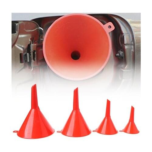 4Pcs Small Car Refueling Funnel Gasoline Engine Oil Additive Motorcycle Farm Machine Use Convenient Anti-leakage Filler Accessor