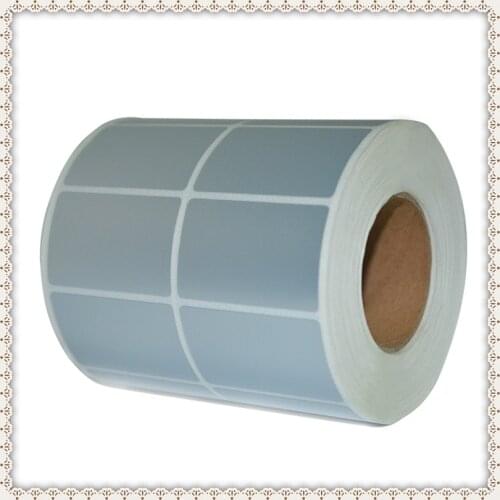 40*25*2000 matte silver PET silver self-adhesive label bar code printer sticker waterproof anti tear