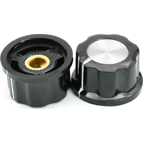 5 PCS 16mm Rotary Control Turning Knob for Hole 6mm Dia. Shaft Potentiometer 360 Degree 100% New Origin