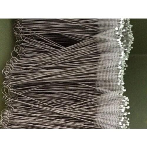 500pcs/lot Fast shipping 175mm Stainless steel straws cleaning brush Bottle brush straw brushes