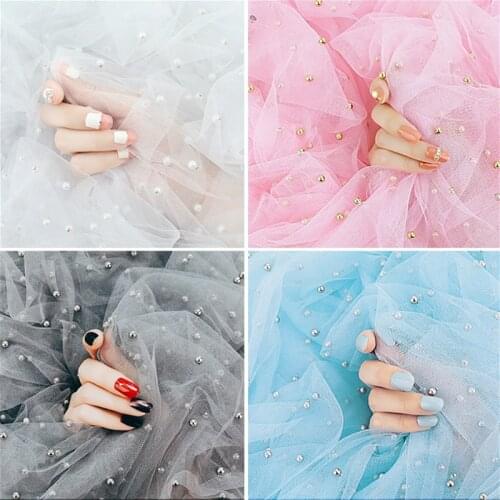 75x75cm Pearl Gauze Photo Background Cloth Ins Net Red Shooting Props Nail Mesh Posing Photography Background Cloth