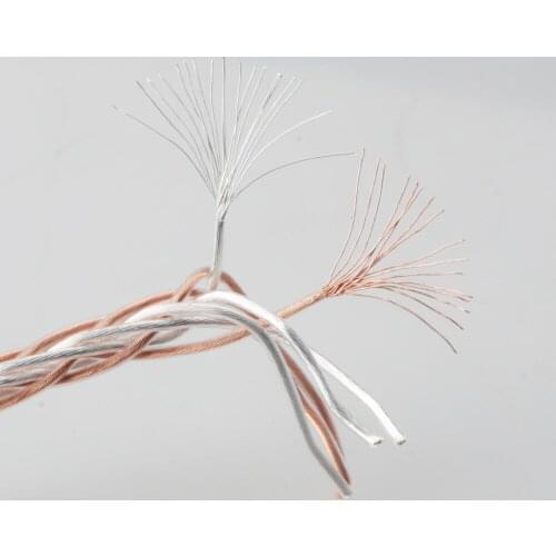 Audiocrast 819AC 7n single crystal copper OCC single crystal copper silver plating single crystal copper gold plating earphone