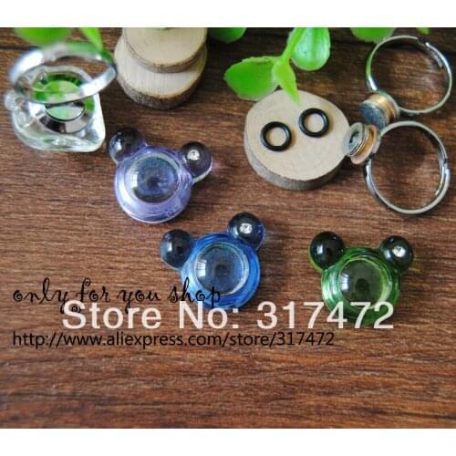 FREE SHIP! 20set/lot mixed rice art vial pendant perfume pendant Finger Ring DIY NEW