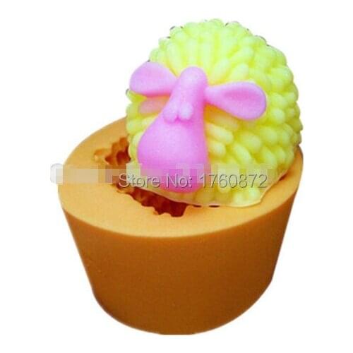 Free shipping popular style sheep Modelling soap mold silicone cake mold fondant chocolate mold handmade soap mold