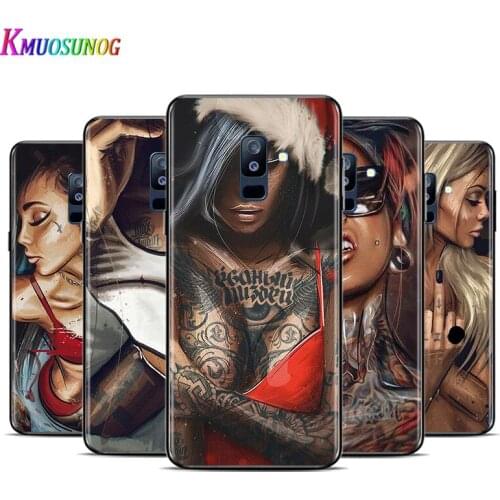 Sexy Sleeve Tattoo Girl For Samsung Galaxy A9 A8S A8 A7 A6S A6 A5 A3 A750 Plus 2018 2017 2016 Star Phone Case