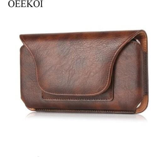 OEEKOI Rhino Pattern PU Leather Belt Clip Holster Pouch Case for LG L60/L65/Lucid 2/Escape/Splendor 4.3 Inch