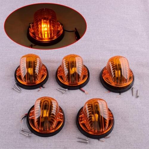 CITALL 1 Set Orange Cab Roof Top Marker Clearance Running Lights Fit For Chevrolet GMC C K Series 1973-1986 1987 Car Accessories