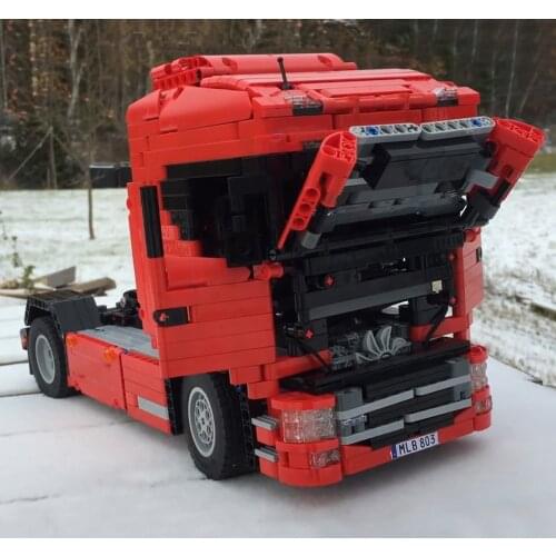 IpinMOC-6086 City Police NextGen Truck Truck Building Blocks Sets Ship Vehicle Bricks Playmobil Toys