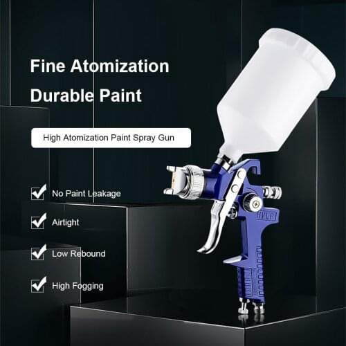 Airbrush HVLP Spray Gun 1.4mm 1.7mm 2.0mm Steel Nozzle H-827 Cars Painting Furnitures DIY Painting Kit Car Auto Repair Tool