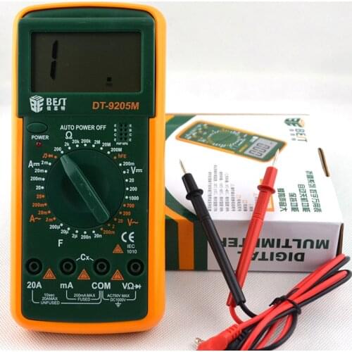 BEST DT-9205M Multi-function Digital Meter Intelligent Digit Multi-meter Digital Multimeter Multimetro Free Shipping
