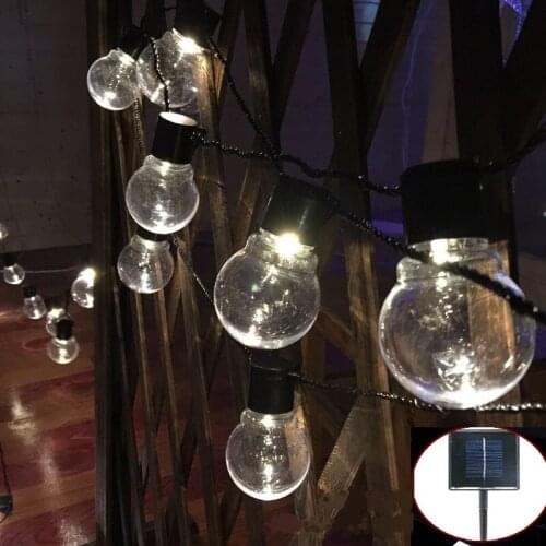 Multicolor Solar String Light Festival Solar Battery Beads Holiday Light Outdoor Home Decor Creative Birthday Wedding Deco