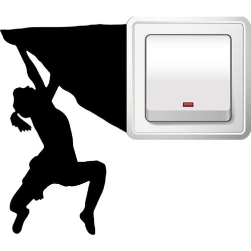 Cartoon climb Decal Removable Vinyl Mural Poster For Living Room Bedroom Wall Art MURAL Drop Shipping