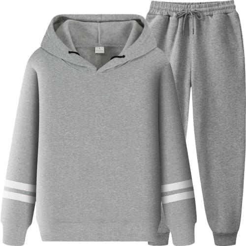 New Men Tracksuit Solid Sports Set Jacket and Pants 2 Pieces Mens Jogging Suit Fashion Long Sleeve Casual Sportswear
