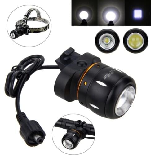 Zoomable Headlamp 800 Lm XM-L T6 LED Bike Lamp Adjustable Focus Front Bike Headlight with Battery Set and Rear Light
