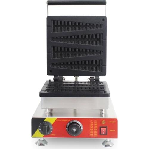 New ! Top Quality 4 pcs/plate Lolly Waffle Machine Pine shape Lolly Waffle Stick maker on sale in UK