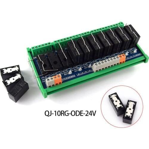 Original quality 10-way 1NO, 10RG-ODE-24V PLC amplifier board, original Omron relay module