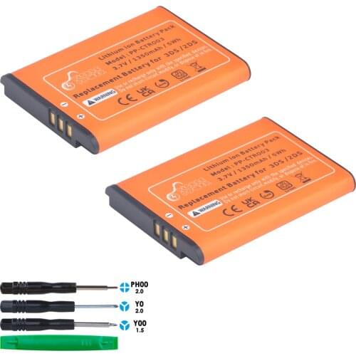 PP-CTR003 1350mAh 3.7V CTR003 Rechargeable Battery for 3DS /2DS console internal Battery game console battery