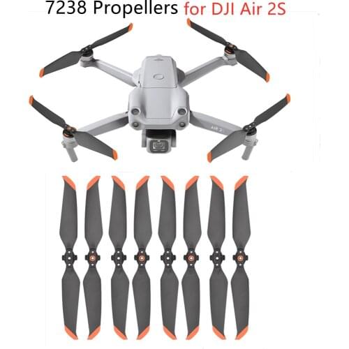 7238 Low Noise Propellers for DJI Air 2S Drone Quick Release Props Wing Fan CW CCW Replacement Accessoriess In Stock