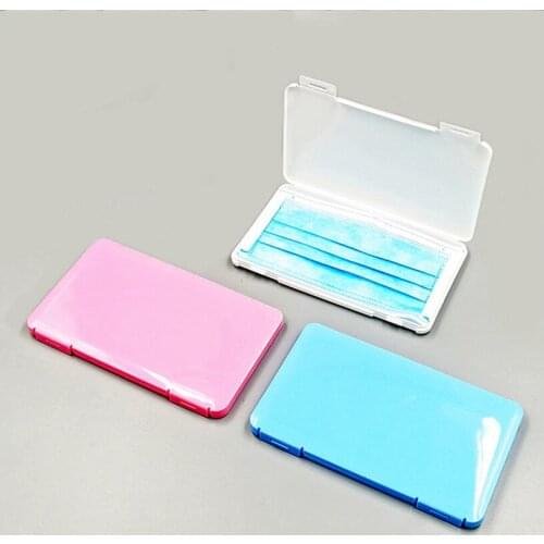 Sale Hot 1PCS Portable Colorful Mask Storage Box Student Dustproof and Waterproof Mask Storage Bag Desktop Organizer Containers