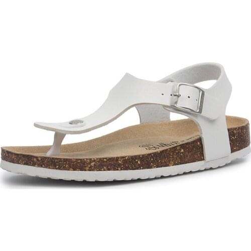 Women Men Summer Soft Cork Casual Sandals Beach Slides Slippers Flip Flops Non-slip Buckle Strap Couples Indoor Outside Shoes