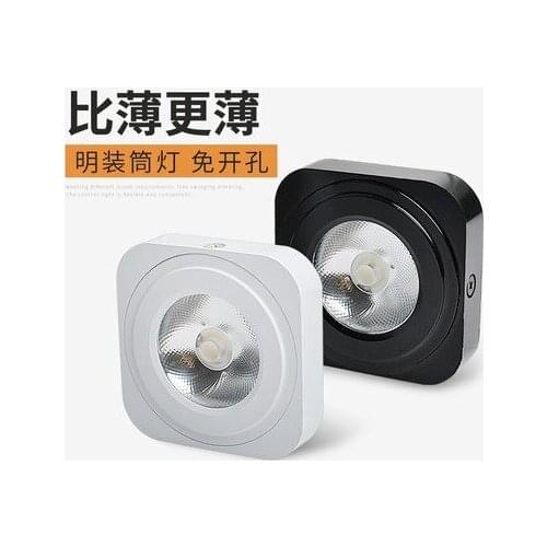 Thin light surface mounted led display cabinet mini cabinet small LED spotlight