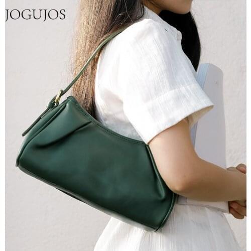 Retro Fold The Clouds Alar Han Edition Fashion Leather Leisure Packages Fashion Contracted Shoulder Bag Solid Color Women Bag