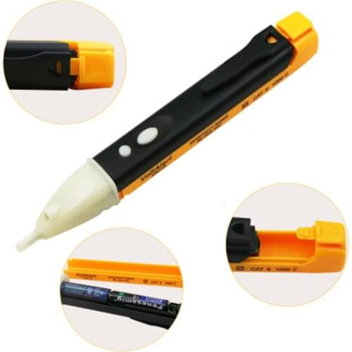 1Pcs Double Button Non-contact Electronic Digital Safety Induction Test Pencil Detector Tool
