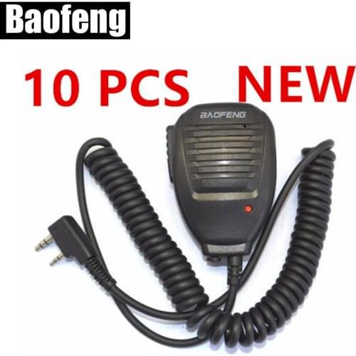 10 PCS BAOFENG Speaker Microphone for Ham Two Way Radio Walkie Talkie UV5R GT3 888s