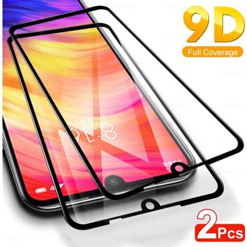 2pcs 9D Protective Glass For Xiaomi Redmi Note 7S 7 Pro Screen Protector Armor Tempered Glas On Note7 Note7s Redmi7 7pro 9H Film