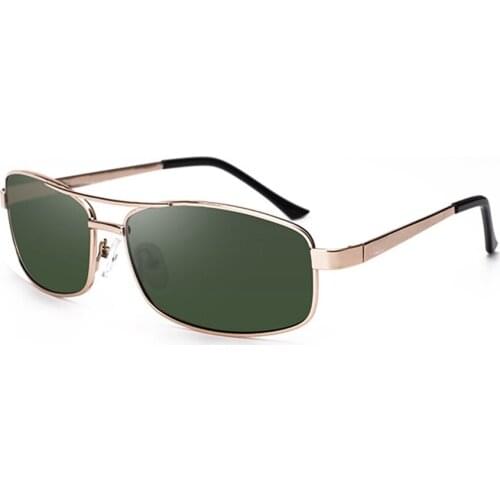 2020New Polarized Men Women Sunglasses Alloy Square Frame Female Travel Outdoor Sports Goggles UV400 Ladies Without Case 8106