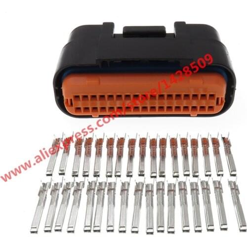34 Pin Jae MX23A34SF1 Waterproof Automotive Plug Connector For YAMAHA Motorbike ECU