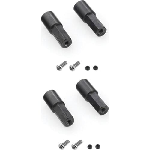 4 Pcs Metal Rear Axle Shaft for WPL D12 C14 C24 C34 B14 B24 C16 B36 MN D90 MN99S RC Car Upgrade Parts Accessories