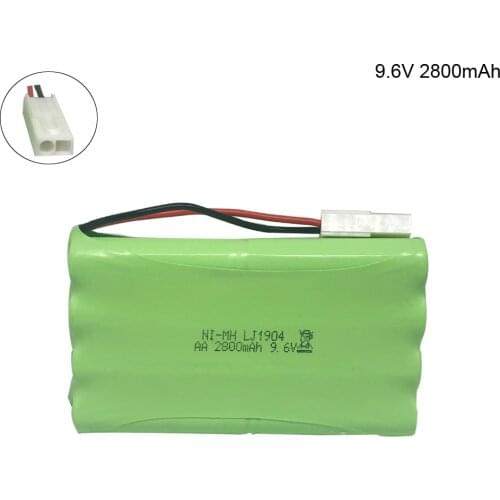 9.6V 2800mAh NI-MH battery EL-2P plug for RC Remote Control Toy Car toy Boat toys Gun Tank 8*AA 9.6V battery group free shipping